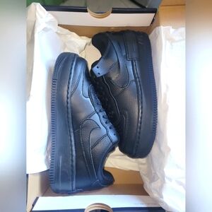 BNIB Nike Blk Air Force One's platform Sz 6.5